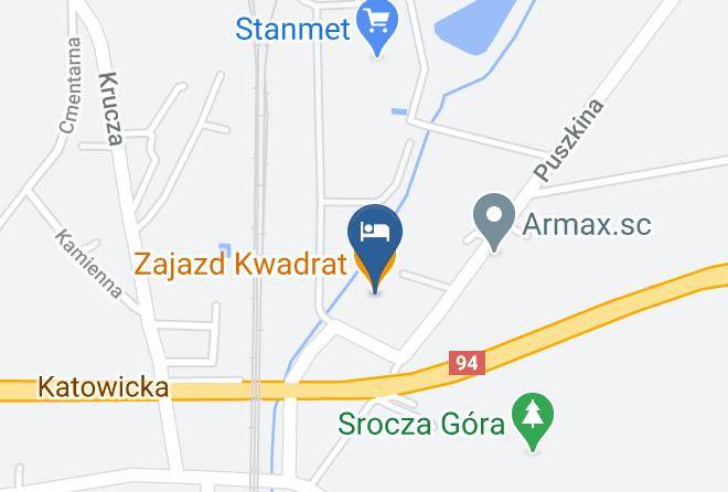 Dabrowa Gornicza - Zajazd Kwadrat Maps