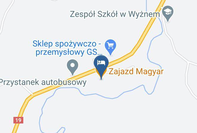 Strzyzowski - Zajazd Magyar Maps