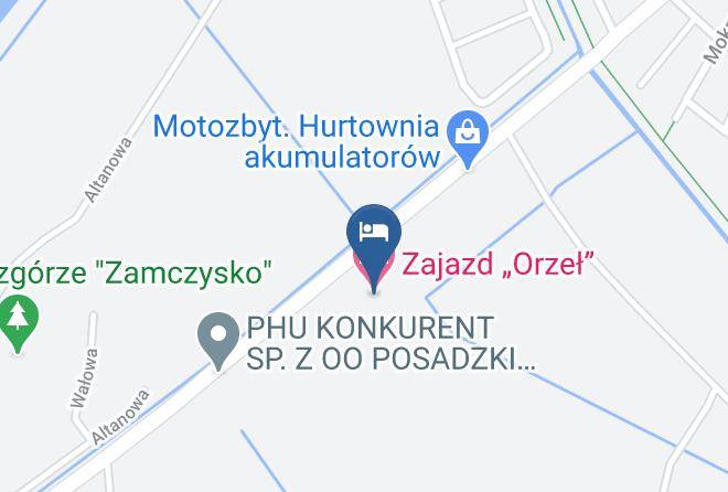 Zamosc - Zajazd Orzel Maps