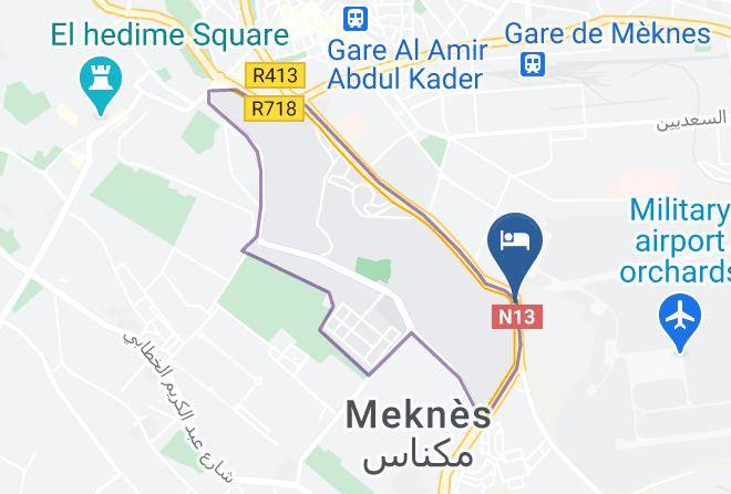 Meknes - Zaki Suites Hotel & Spa Maps