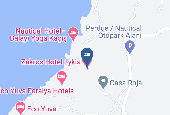Mugla - Zakros Hotel Lykia Maps