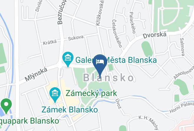 Blansko - Zamecka Sypka Hotel Maps