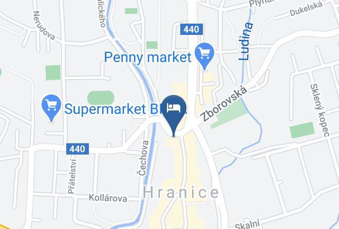 Prerov - Zamecky Hotel Zlaty Orel Maps