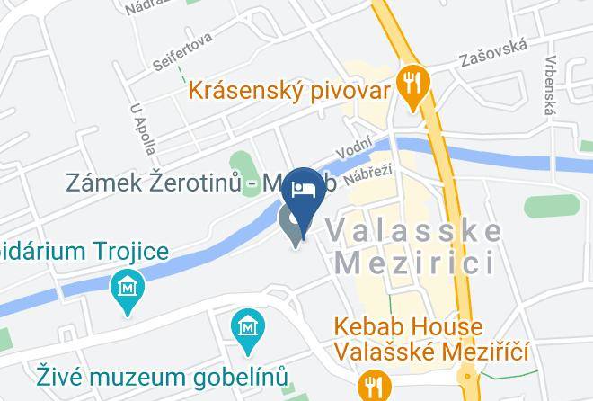 Vsetin - Zamecky Penzion Maps