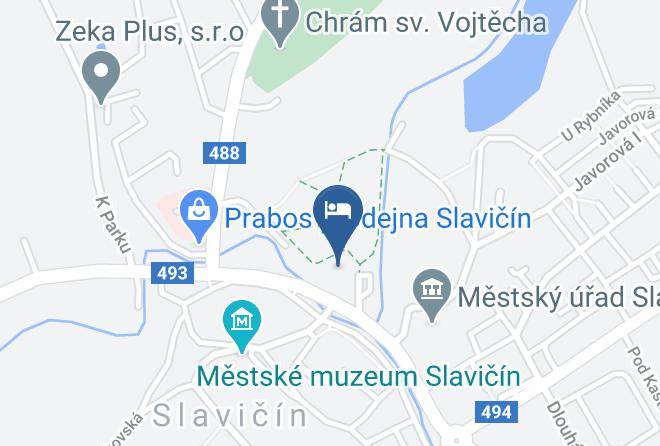 Slavicin - Zamek Wichterle Hotel A Pivni Lazne Maps