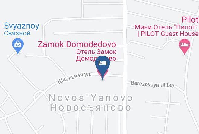 Domodedovo - Zamok Domodedovo Hotel Maps