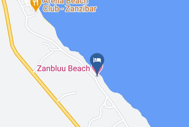 Zanbluu Beach Hotel Map