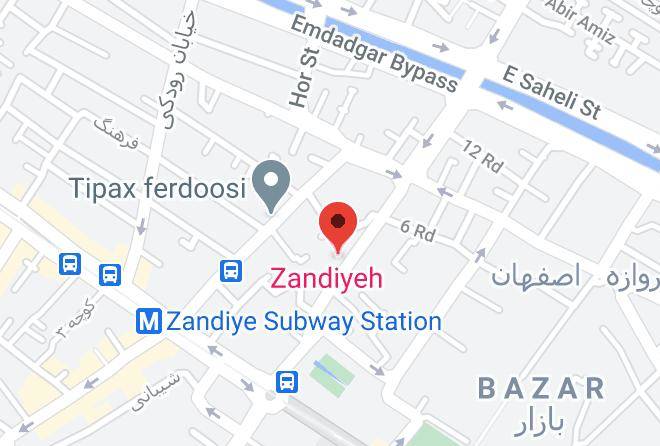 Shiraz - Zandiyeh Hotel Maps