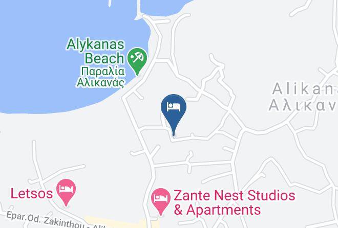 Zakinthos - Zante Suites Maps