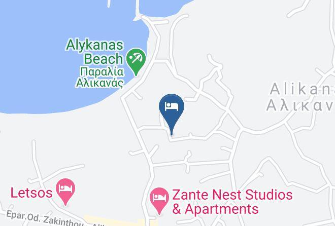 Zakinthos - Zantesuites Leandros S A Maps