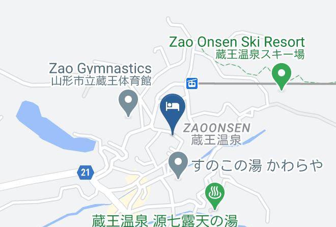 Yamagata City - Zao Onsen Yamagataya Ryokan Maps