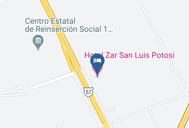 San Luis Potosi - Hotel Zar San Luis Potosi Maps