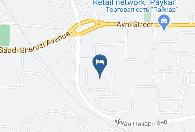 Dushanbe - Zara Hotel Maps