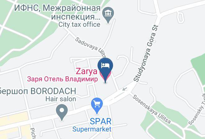 Vladimir - Zarya Hotel Maps