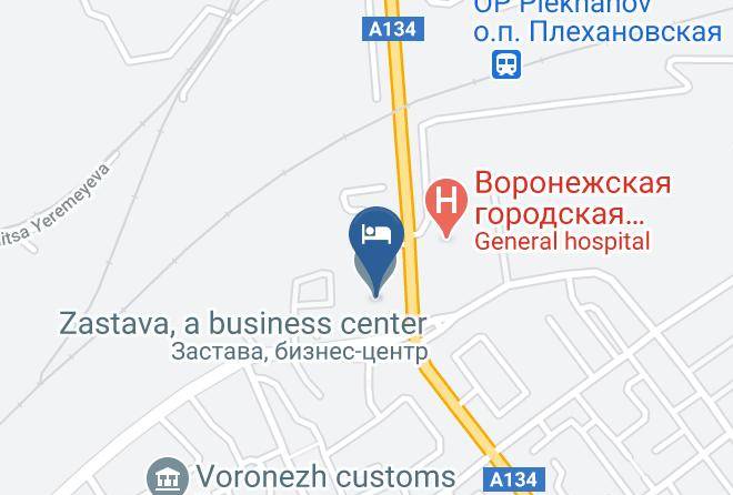 Voronezh - Zastava Hotel Maps