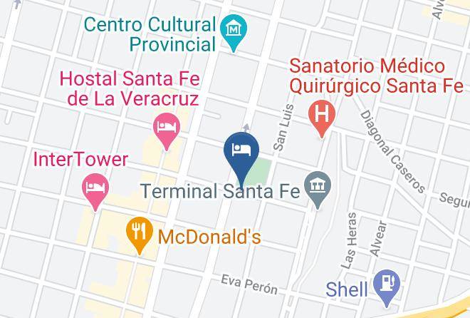 Santa Fe - Zavaleta Hotel Maps