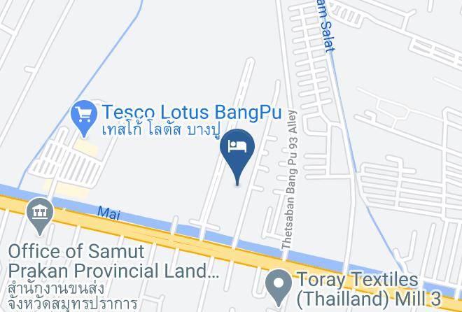 Amphoe Mueang Samut Prakan - Zaza Hotel Bangpu Samut Prakan Maps