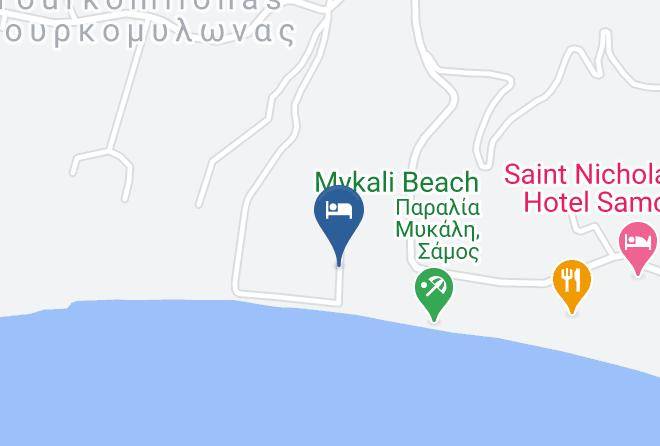 Samos - Zefiros Beach Hotel Maps