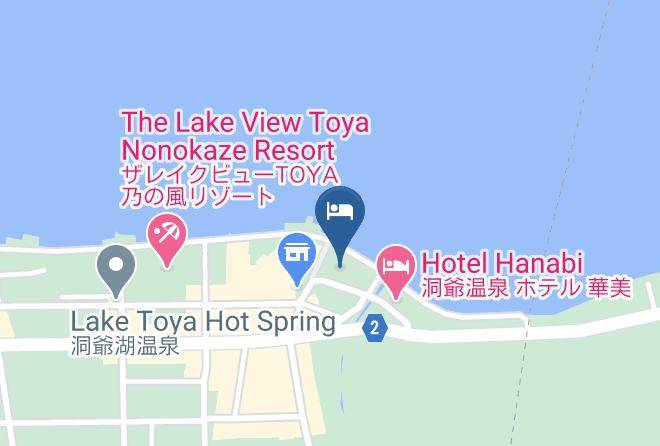 Toyako Townabuta District - Zekkei No Yuyado Toya Kohantei Maps