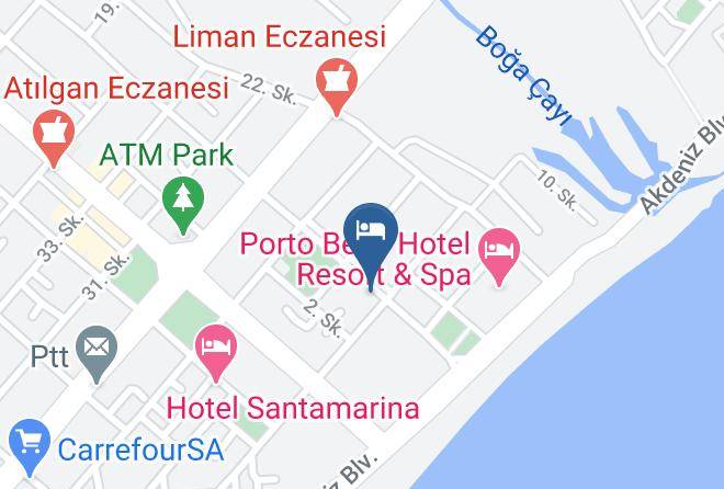 Konyaalti - Zel Hotel Maps