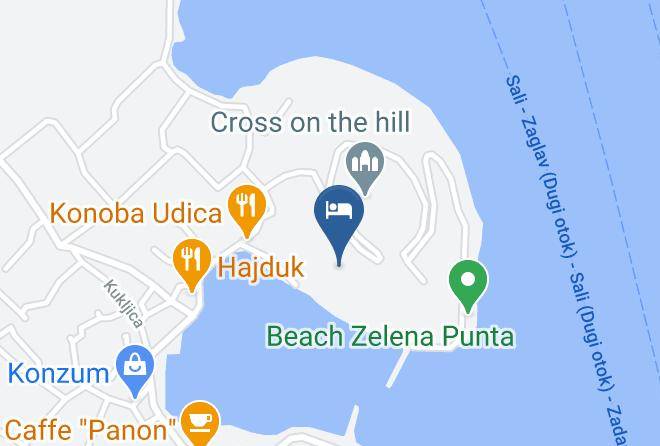 Zelena Punta Map