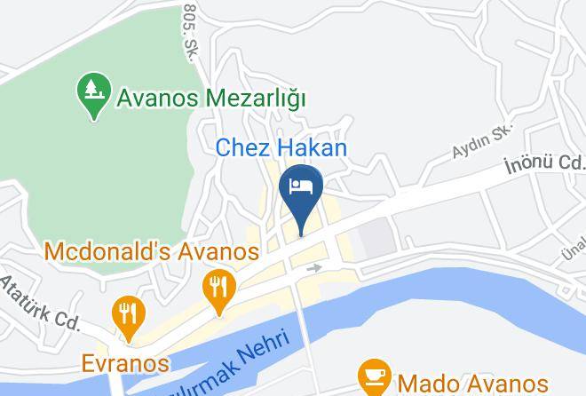 Avanos - Hotel Zelve Maps