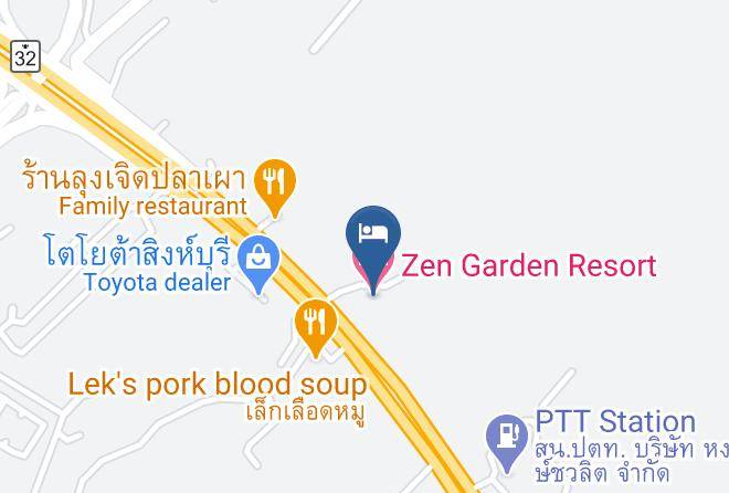Amphoe Mueang Sing Buri - Zen Garden Resort Maps