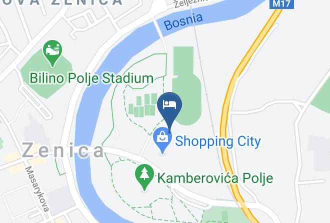 Zenica Hotel Map