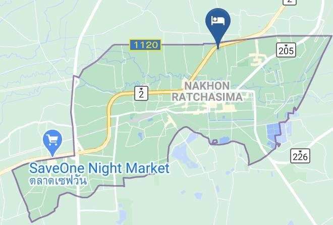 Amphoe Mueang Nakhon Ratchasima - The Zenith Residence Hotel Maps