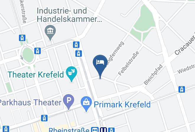 Krefeld - Zentral Hotel Poststuben Maps