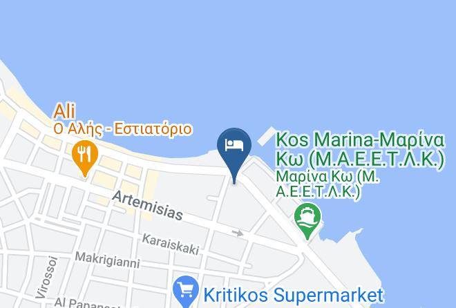 Kos - Zephyros Hotel Maps