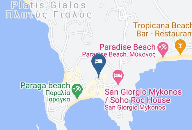 Mykonos - Zephyros Hotel Maps