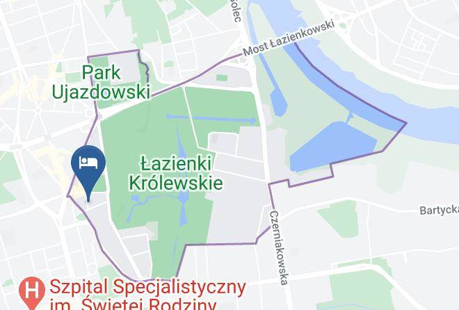 Warsaw - Rezydencja Belweder Klonowa Maps