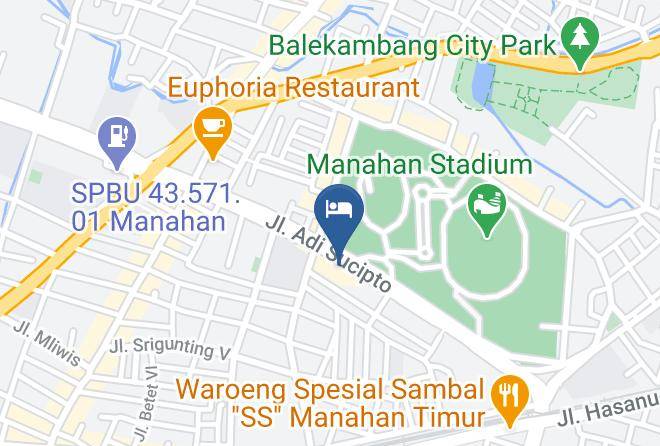 Surakarta - Zest Hotel Parang Raja Solo Maps