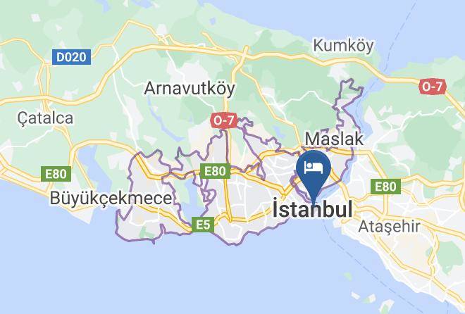 Zeugma Hotel Map - Istanbul - Fatih