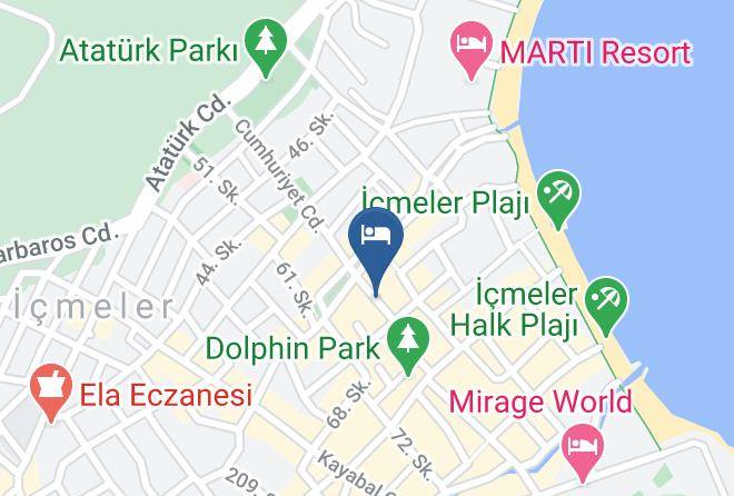 Marmaris - Zeybek Otel Maps