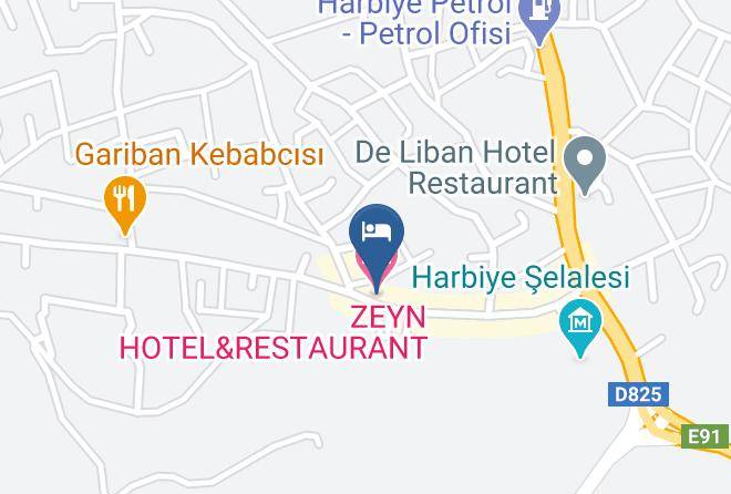 Harbiye - Zeyn Hotel&restaurant Maps