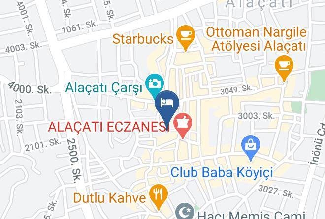 Cesme - Zeynep Otel Alacati Maps