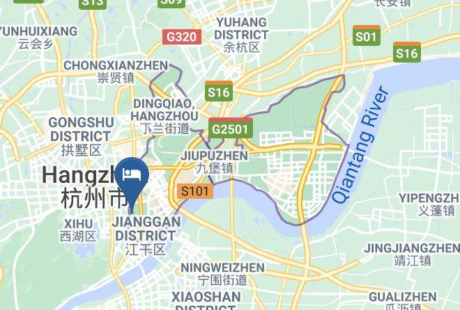 Hangzhou - Zhejiang Tianyuan Hotel Maps