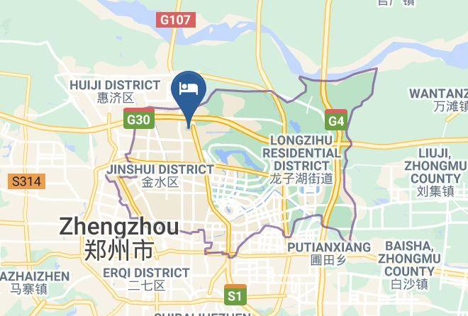 Zhengzhou - Zhengzhou Tou Deng Cang Express Hotel Maps