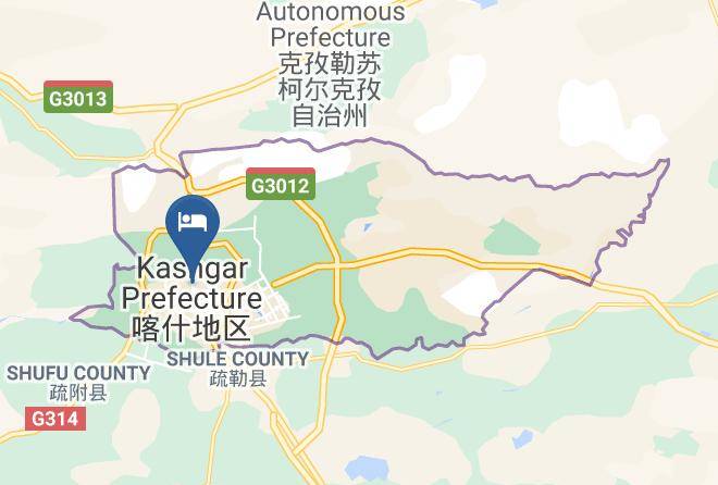 Kashi Region - Zhening Hotel Maps
