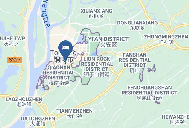Tongling - Zhongjiang Hotel Maps