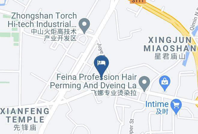 Zhongshan Apple Hotel Aparment Map