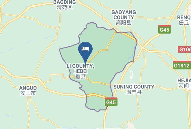 Baoding - Zhongtai Blue Horzion Hotel Maps