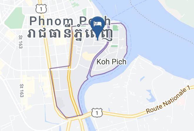 Chamkar Mon - Zhongxin Holiday Hotel Maps