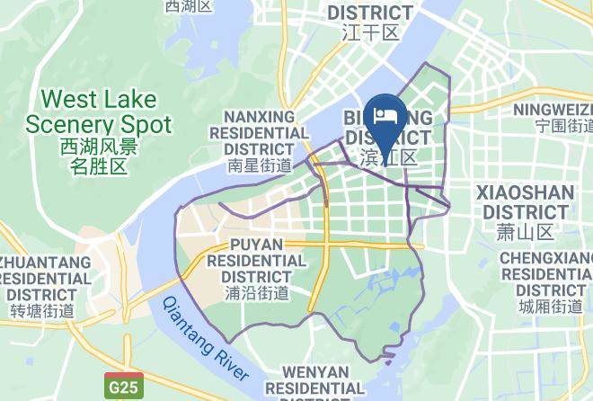 Hangzhou - Zhongying The Dragon Hotel Maps