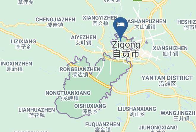 Zigong - Zigong Rongguang Commercial Hotel Maps