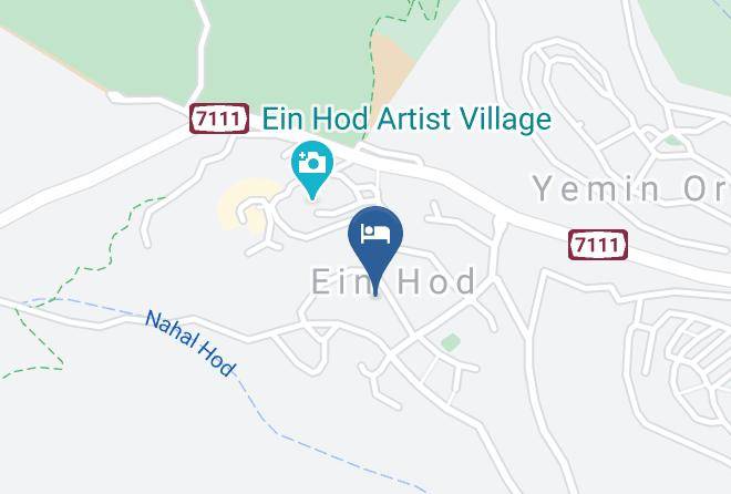 Ein Hod - Zimmer Above The Sea Maps