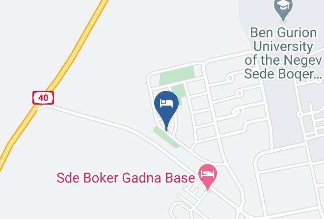 Midreshet Ben Gurion - Zimmer Zman Midbar Negev4you Maps