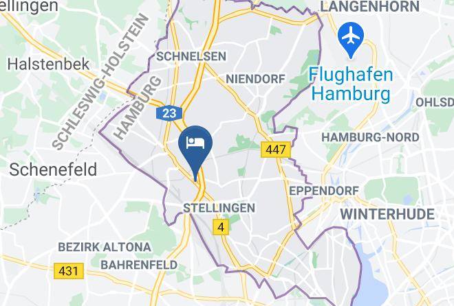 Stadt Hamburg - Zimmervermietung Hoffmann Maps